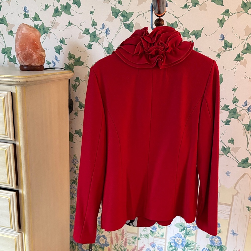 Red Women's Blazer - Picture 3 of 7
